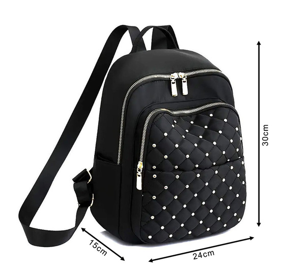 Alessio PLECAK damski POJEMNY miejski szkolny PIKOWANY torba QUILTED