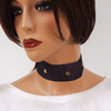 Choker NASZYJNIK gwiazdki granatowy