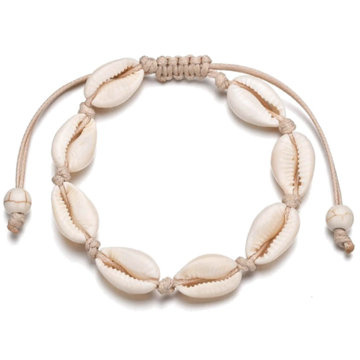 BRANSOLETKA MUSZELKI sznurek muszle NA NOGĘ muszelka shell LATO