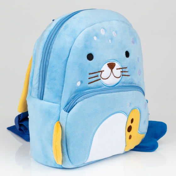 PLECAK SZKOLNY dla Dziewczynki Chłopca Przedszkolaka seal PLUSZOWY