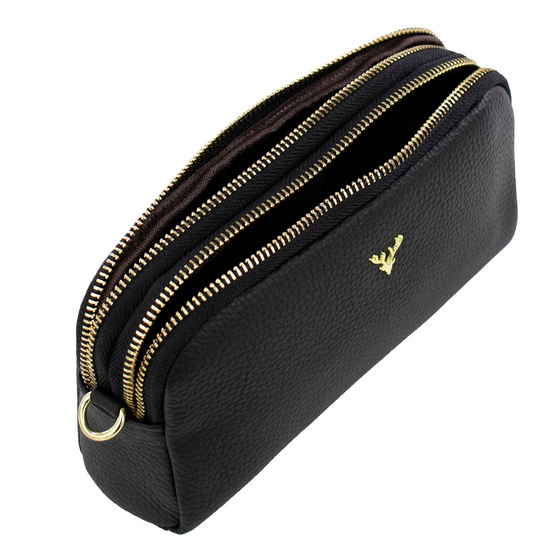 Alessio TOREBKA Damska na ramię CROSSBODY mała SKÓRA NATURALNA