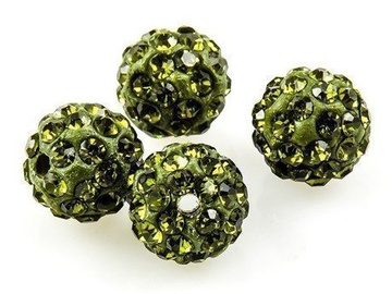 SHAMBALLA KULKA SWAROVSKI OLIVINE 228 10mm