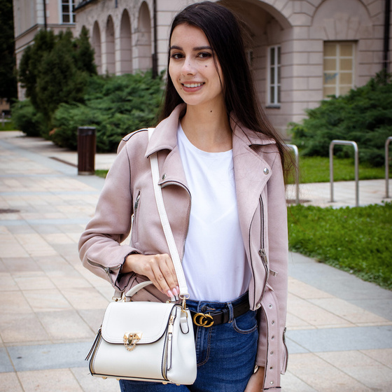 Alessio TOREBKA mała MIEJSKA KUFEREK torba DAMSKA na ramię LISTONOSZKA