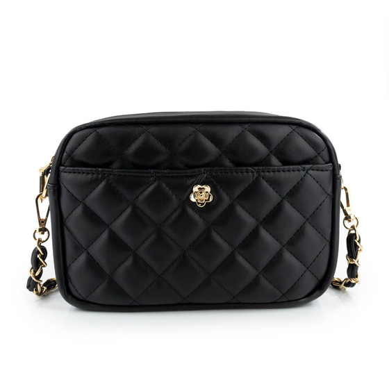 Alessio TOREBKA Damska CROSSBODY PIKOWANA na ramię łańcuszek QUILTED