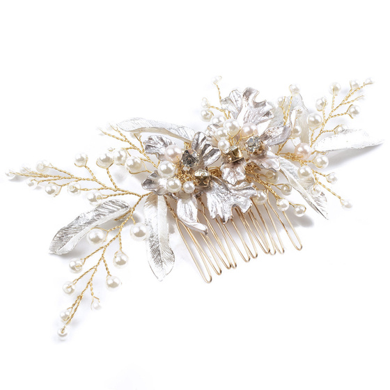 OZDOBA ŚLUBNA do włosów DAMSKA GRZEBYK perełki ŚLUB
