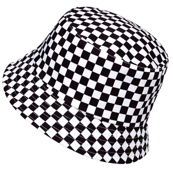 BUCKET HAT czapka dwustronna KAPELUSZ kratka
