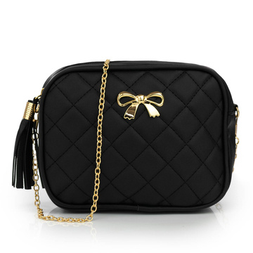 Alessio TOREBKA Damska PIKOWANA na ramię łańcuszek QUILTED CROSSBODY