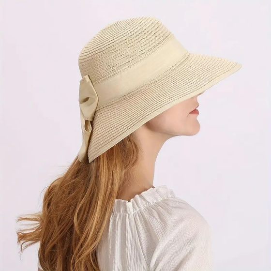 KAPELUSZ DAMSKI Alessio słomkowy boho lato plaża KOKARDA słomiany