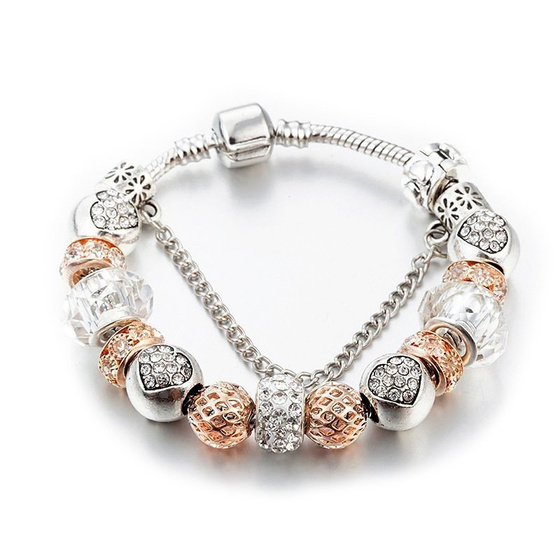 BRANSOLETKA srebrna MODUŁOWA silver CHARMS