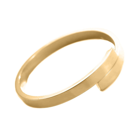 Pierścionek obrączka STAL SZLACHETNA POZŁACANA