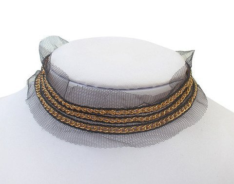 Choker z siateczką