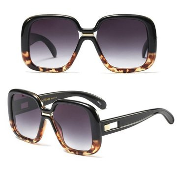 OKULARY damskie PRZECIWSŁONECZNE duże PANTERKOWE