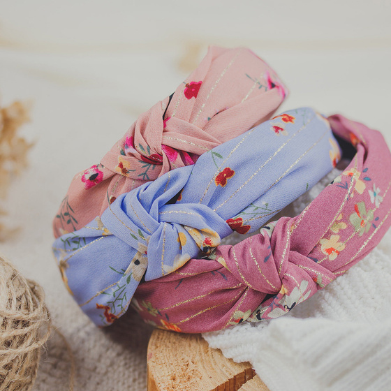 OPASKA DO WŁOSÓW KWIATY węzeł supeł TURBAN