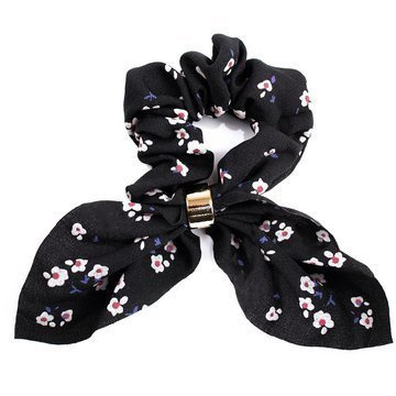 GUMKA do włosów APASZKA frotka SCRUNCHIES czarna