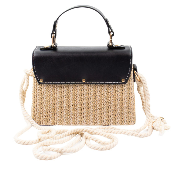 TOREBKA SŁOMIANA mała KOSZYK na ramię boho KUFEREK letnia SŁOMKOWA