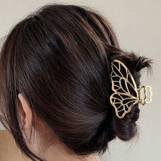 SPINKA DO WŁOSÓW MOTYL KLAMRA motylek szczęka