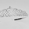 DIADEM Korona Tiara MISS GLOW ŚLUBNY srebrny cyrkonie KRYSZTAŁY