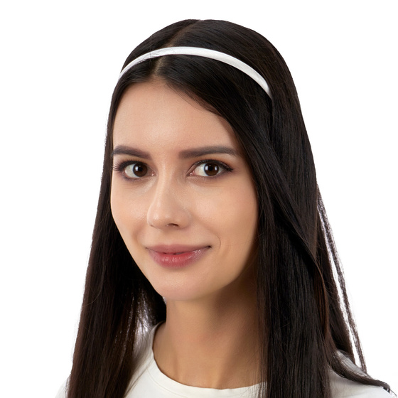 OPASKA do włosów WĄSKA klasyczna SATYNA