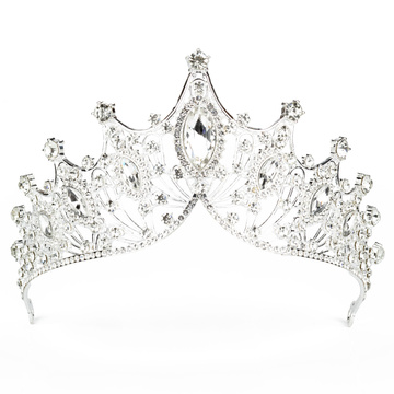 DIADEM Korona Tiara MISS GLOW ŚLUBNY ZŁOTY cyrkonie KRYSZTAŁY