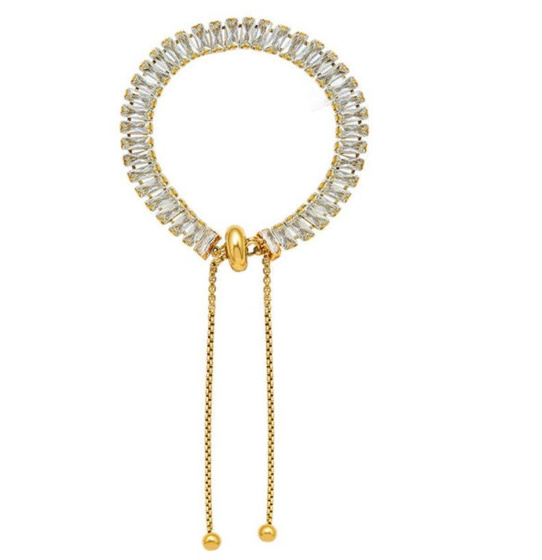 Bransoletka elegancka STAL SZLACHETNA POZŁACANA