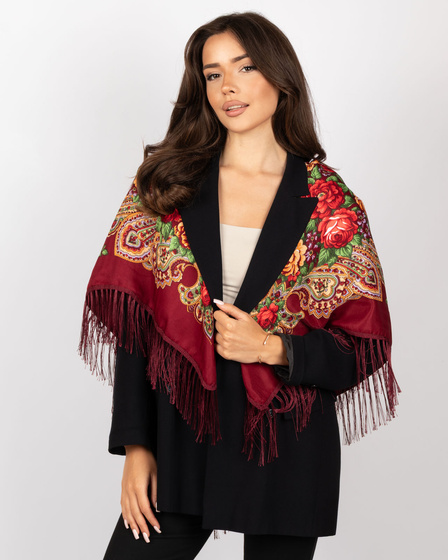 CHUSTA Ludowa Alessio GÓRALSKA Folk KWIATY DUŻA