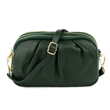 Alessio TOREBKA Damska na ramię CROSSBODY mała SKÓRA NATURALNA