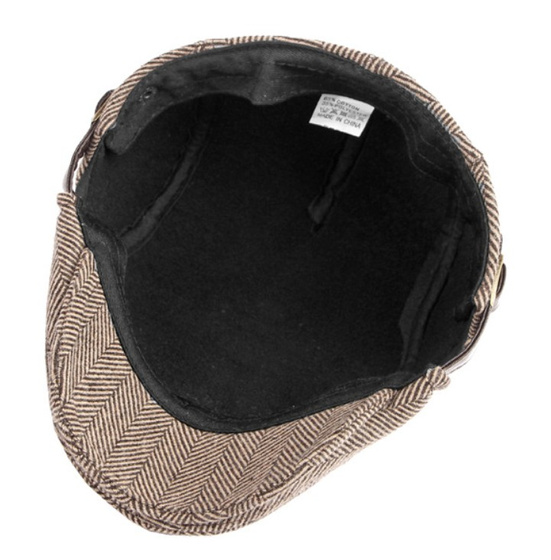 KASZKIET Męski Alessio Stylowy Elegancki FLAT CAP Jesień Zima Czapka RETRO