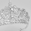 DIADEM Korona Tiara MISS GLOW ŚLUBNY srebrny cyrkonie KRYSZTAŁY