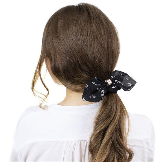 GUMKA do włosów APASZKA frotka SCRUNCHIES czarna