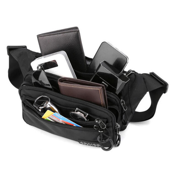 Torebka saszetka BIODRÓWKA NERKA męska POJEMNA SOLID PREMIUM