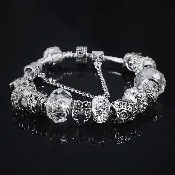 Bransoletka SREBRNA charms srebrna MODUŁOWA