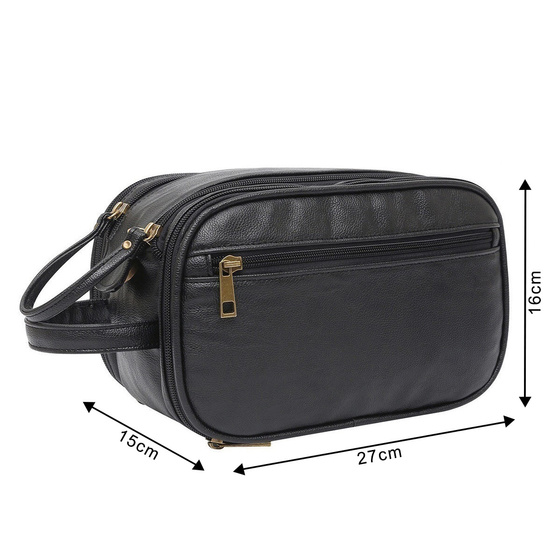 Alessio KOSMETYCZKA Męska Podróżna Saszetka ORGANIZER Na Kosmetyki XXL