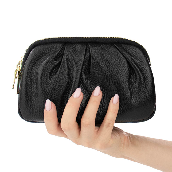 Alessio TOREBKA Damska na ramię CROSSBODY mała SKÓRA NATURALNA