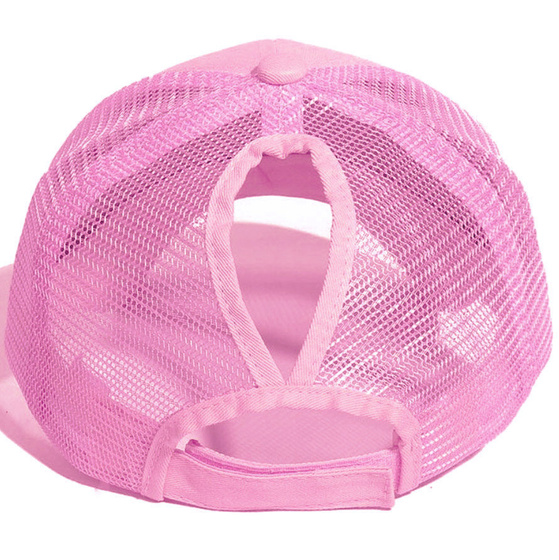 Czapka z daszkiem NA KUCYK bejsbolówka damska z siatką