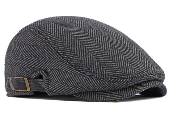 KASZKIET Męski Alessio Stylowy Elegancki FLAT CAP Jesień Zima Czapka RETRO
