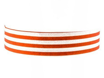 Choker NASZYJNIK pasiak czerwony