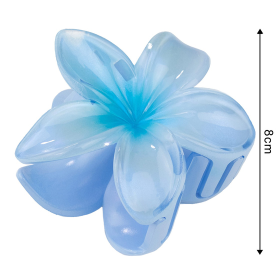 KLAMRA KWIAT szczęka duża SPINKA do włosów kwiatek Kwiat Plumerii HAWAJSKA