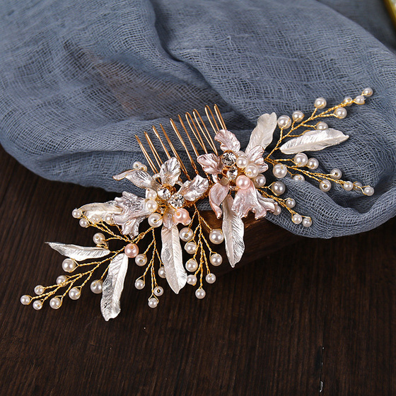 OZDOBA ŚLUBNA do włosów DAMSKA GRZEBYK perełki ŚLUB