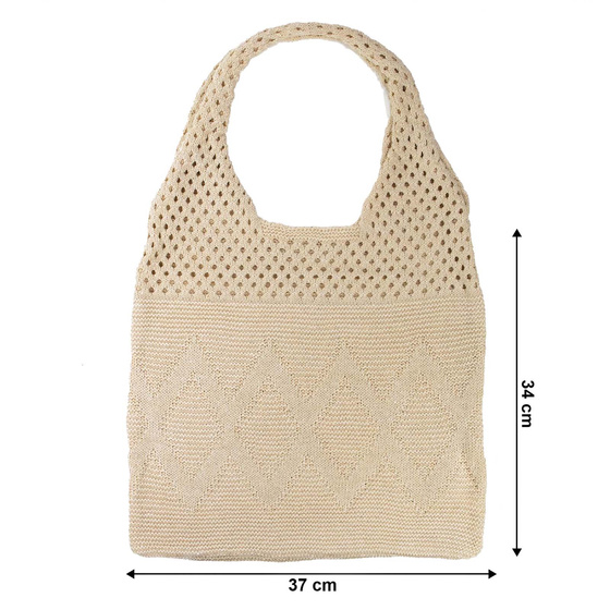 Alessio TORBA DAMSKA torebka NA ZAKUPY na ramię miejska BOHO shopperka