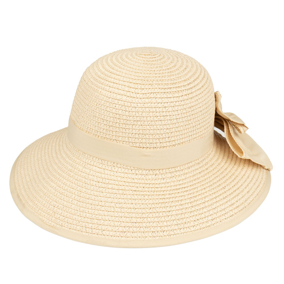 KAPELUSZ DAMSKI Alessio słomkowy boho lato plaża KOKARDA słomiany