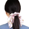 GUMKA do włosów APASZKA kwiaty RÓŻOWA scrunchies