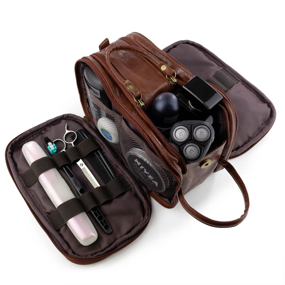 Alessio KOSMETYCZKA Męska Podróżna Saszetka ORGANIZER Na Kosmetyki XXL