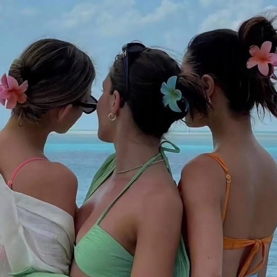 SPINKA KLAMRA szczęka DUŻA do włosów kwiatek KWIAT HAWAJSKA KWIAT PLUMERII