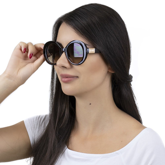 OKULARY przeciwsłoneczne DAMSKIE panterka BRĄZOWE