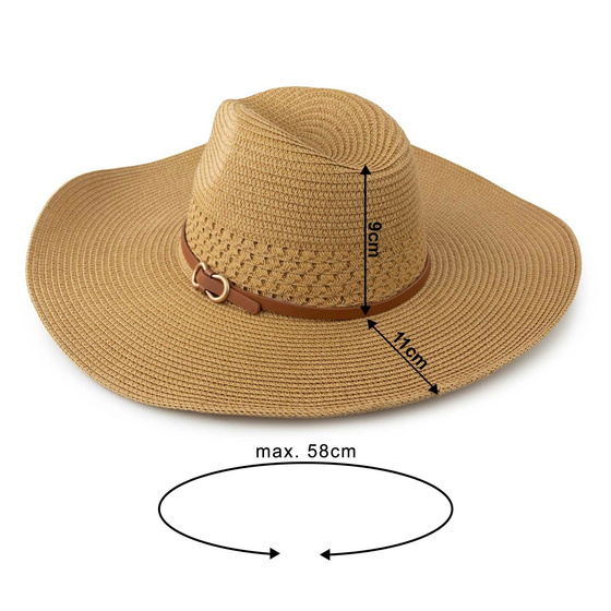 KAPELUSZ fedora letni SŁOMIANY DAMSKI MĘSKI panama SŁOMKOWY pleciony