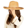 KAPELUSZ fedora letni SŁOMIANY DAMSKI MĘSKI panama SŁOMKOWY pleciony