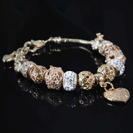 BRANSOLETKA złota damska STAL SZLACHETNA POZŁACANA