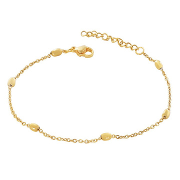 Bransoletka STAL SZLACHETNA POZŁACANA delikatna