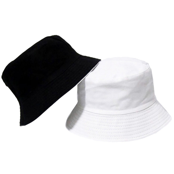 BUCKET HAT czapka biało czarna KAPELUSZ RYBACKI