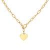 Naszyjnik STAL SZLACHETNA POZŁACANA serduszko